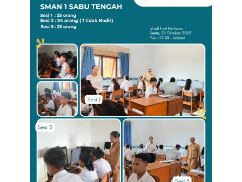 Gladi Bersih Tes Kompetensi Akademik (TKA) SMAN 1 Sabu Tenga