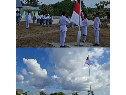 SMA Negeri 1 Sabu Tengah Gelar Upacara Bendera Memperingati
